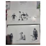 Snow Village Hartford House & Wedding Chapel, Evergreen Trees - Dept 56 Handpainted Ceramics