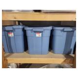 Rubbermaid Tote Holiday Decor: Pine Branches, Pinecones, Red Berries & Tinsel Balls