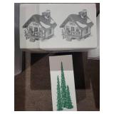 Snow Village Fisherman