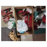 Deluxe 10-In Nutcracker Soldier Ornament Set with Bead Garlands & Woven Baskets