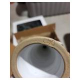 Angel Figurine Reading a Book - White Ceramic Decorative Sculpture