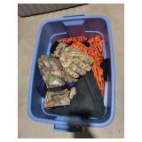 Orange Tiger Stripe Jacket with Camouflage Gloves - Size 96