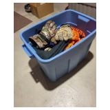 Orange Tiger Stripe Jacket with Camouflage Gloves - Size 96