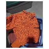 Orange Tiger Stripe Jacket with Camouflage Gloves - Size 96