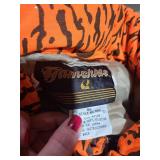 Orange Tiger Stripe Jacket with Camouflage Gloves - Size 96