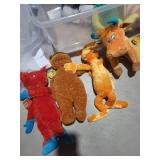 Assorted Plush Toys - Elephants, Dragon & Giraffe