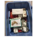 Decorated Christmas Ornaments Assortment - Glass Balls, Nutcrackers & Snowman Figurines