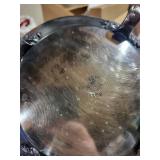 F.B. Rogers Silversmiths 1182 Red Glass Crystal Set with Lids & Gold Trim