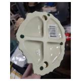 Porcelain Mother & Child Figurine with Floral Base - Pastel Hand-Painted