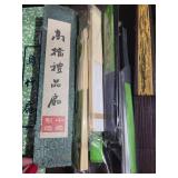 Chinese Bamboo Bookmark Sets - 4 Sticks Per Box, Green Gift Boxes