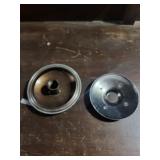 Vintage Glass Hummingbird Feeder - Copper Handle & Floral Base