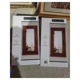 Malden APS Panoramic Frames - Rose Cross-Stitch & Paris Eiffel Scene (Lot of 2)