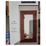Malden APS Panoramic Frames - Rose Cross-Stitch & Paris Eiffel Scene (Lot of 2)