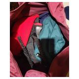 Bauer Ice Hockey Skates - Black with White Laces in Pink Gear Bag & Red Skate Sharpener