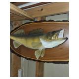 Largemouth Bass - Live Edge Wood Plaque Wall Mount