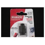 Diablo Pilot Drill Bit 4 inch & 2 Adapter Nuts for Snap-Lock Mandrels