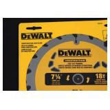 DEWALT Construction Saw Blade DW3192 - 7 1/4 in Diameter - 18T Carbide Teeth