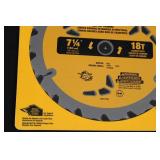 DEWALT Construction Saw Blade DW3192 - 7 1/4 in Diameter - 18T Carbide Teeth