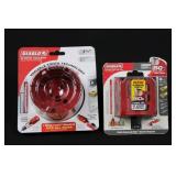 Diablo Carbide Teeth Hole Saw Set with Snap-Lock Mandrel - 3 5/8 in and 3 in (2-pack)