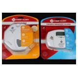 First Alert Smoke Alarm with Voice & Carbon Monoxide Alarm Bundle