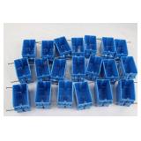 20-Piece Plastic Electrical Gang Boxes with Nails