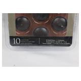 Amerock TEN53005-ORB Oil-Rubbed Bronze Cabinet Knobs 1-1/4 Dia 10-Pack