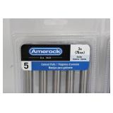 Amerock Cabinet Pulls 3in (76mm) Nickel Sterling - 5PK19010CSG9 - 2 Pack