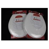 Mayfair Edgewater Round Toilet Seats 2-Pack Enamelled Wood 16.5 in (42 cm)