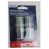 Homewerks Worldwide Water Heater Supply Line - Corrugated Copper, 18 in, 12 in, Dielectric Nipples.
