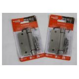 National Hardware Spring Hinge 3-1/2 in Satin Nickel (Lot of 2)