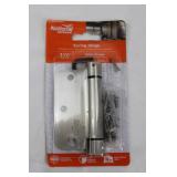 National Hardware Spring Hinge 3-1/2 in Satin Nickel (Lot of 2)