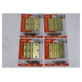 National Hardware Door Hinges Satin Brass 3-1/2 in 4-Pack