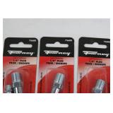 Forney 75600 1/4 in Plug Fittings & Master Mechanic Hose Ends/Barbed Splicer Set - 15 Pieces