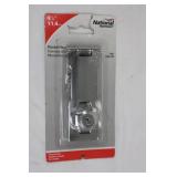 National Hardware Keyed Hasp V827/N183-780, Brass Surface Bolt V1922/N197-988, Ace Swivel Hasp