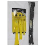 Stanley Light Duty Bar Set (3-Pcs) & Steel Grip 15-Inch Pry Bar