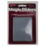 MagicSliders The Original - Multi-Surface Friction Fighter - 4x3in Discs (4-Pack) & 8 Adhesive
