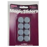 MagicSliders The Original - Multi-Surface Friction Fighter - 4x3in Discs (4-Pack) & 8 Adhesive