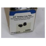 Shepherd Hardware 3203 - 3/4 in Rubber Leg Tips, 19mm