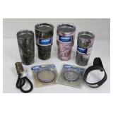Camouflage Tumbler Set with Lids 20oz and 30 oz- 18/8 Stainless Steel