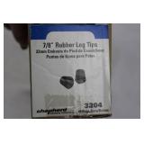 Shepherd 3204 7/8 in Rubber Leg Tips - 22mm, 40 Bags per Box