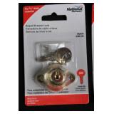 National Hardware VKA826 N185-298 Keyed Drawer Lock - Brass Finish, 3/4 in. Thick