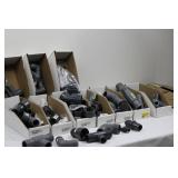 Assorted PVC Drainage Fittings 1/2 to 1-1/4 in Slip Elbows & Couplings