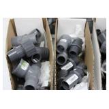 Assorted PVC Drainage Fittings 1/2 to 1-1/4 in Slip Elbows & Couplings