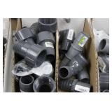 Assorted PVC Drainage Fittings 1/2 to 1-1/4 in Slip Elbows & Couplings