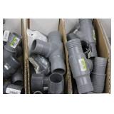 Assorted PVC Drainage Fittings 1/2 to 1-1/4 in Slip Elbows & Couplings