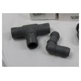 Assorted PVC Drainage Fittings 1/2 to 1-1/4 in Slip Elbows & Couplings