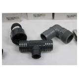 Assorted PVC Drainage Fittings 1/2 to 1-1/4 in Slip Elbows & Couplings