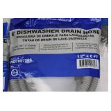Ultra Dynamic WD7807506 6' Dishwasher Drain Hose - 3/8 in x 6 ft (Lot of 4)