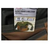Bucket Boss Handyman's Holster with Belt - Original Series, 5-Pocket, Ripstop, Fits Waist to 52 in