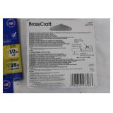 BrassCraft G2R17X CD 1/4 Turn Angle Valve for Wall Pipe - 1/2in FIP x 3/8in OD COMP (6-Pack)